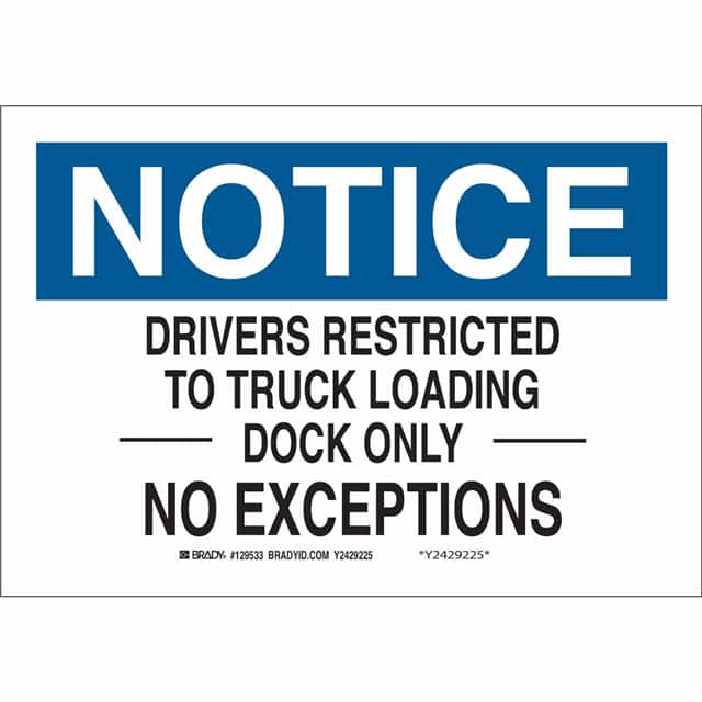 129532 B401 7X10 BLK/BLU/WHT NOTICE DRI