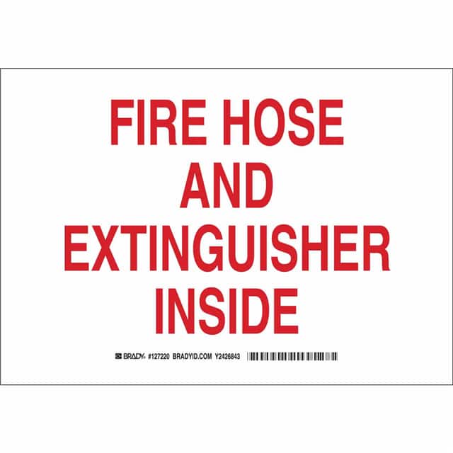 127219 B401 7X10 RED/WHT FIRE HOSE AND
