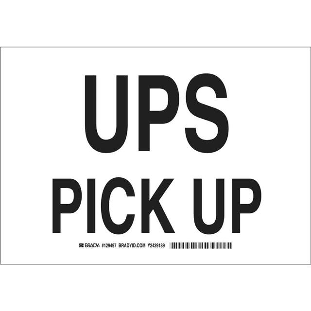 129499 B401 10X14 BLK/WHT UPS PICK UP