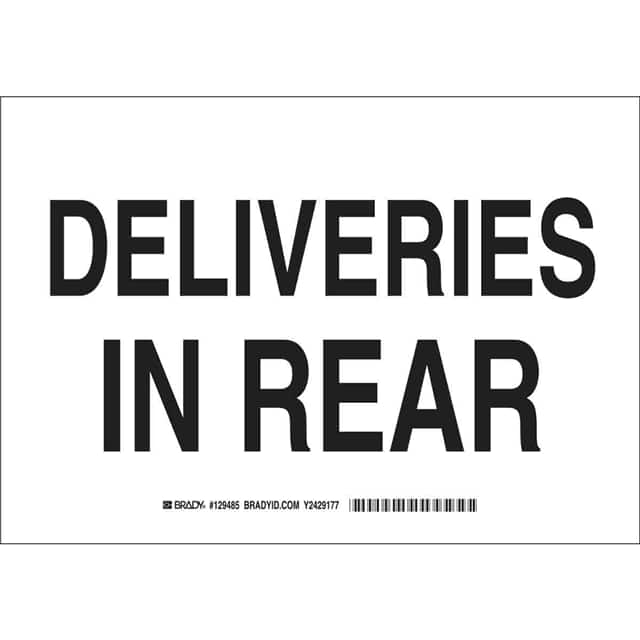 129488 B302 10X14 BLK/WHT DELIVERIES IN