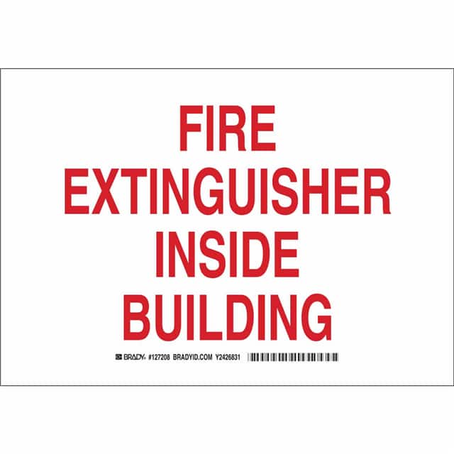 127207 B401 7X10 RED/WHT FIRE EXTINGUIS