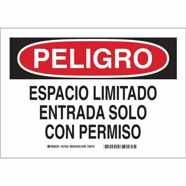 37602 SPANISH/DNGR CONF SPACE PRMT