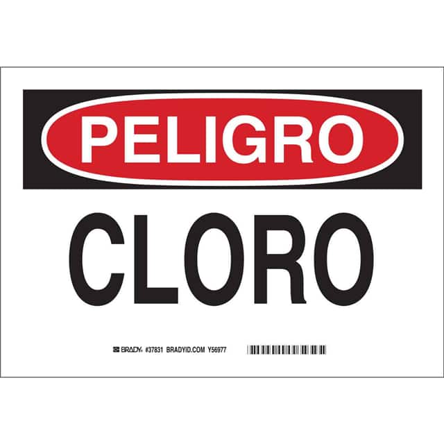 37788 B302 7X10 B,R/W SPANISH PELIGRO