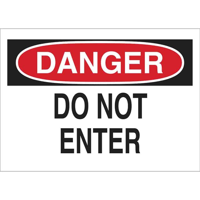 22434 B401,10H X14W,DANGER, DO NOT ENT