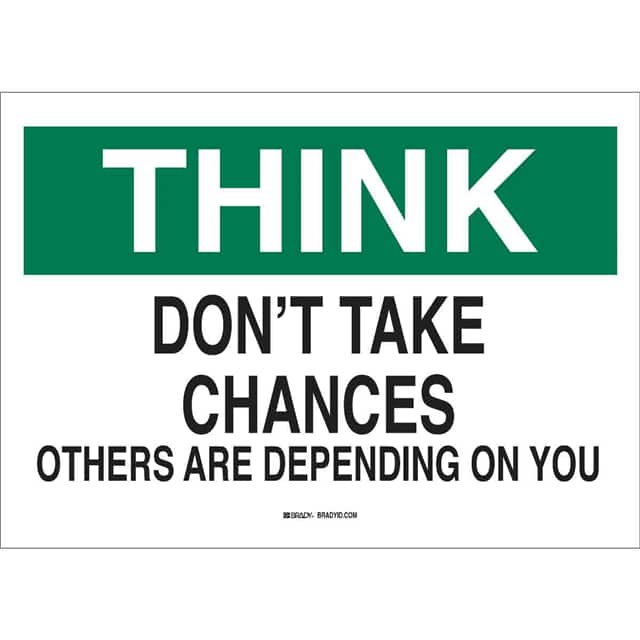 25330 B401 10X14 GRN/BLK/WHT THINK