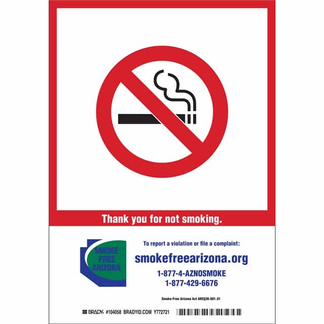 104059 B401 14X10, THANK YOU-NO SMOKING