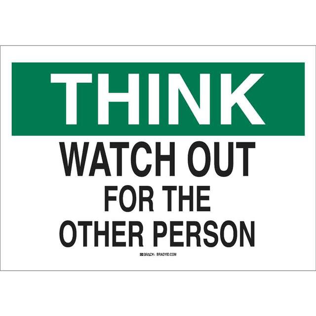 25344 B401 10X14 GRN/BLK/WHT THINK