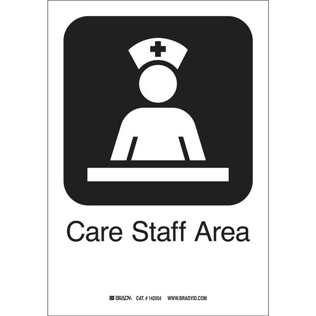 142450 B401 CARE STAFF AREA 10"HX7"W PI