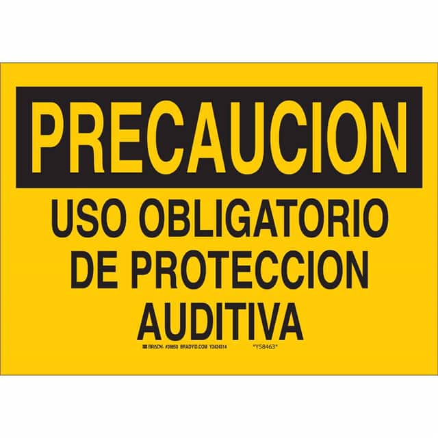 39173 B120 10X14 BK/YL SPANISH/HEARING