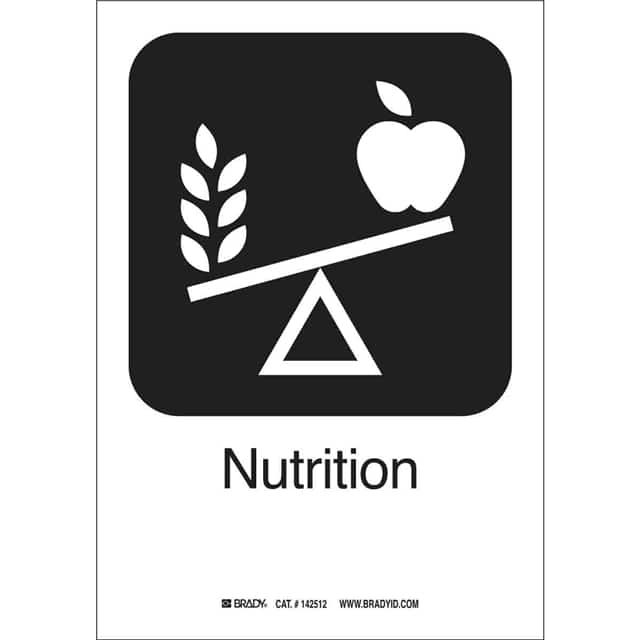 142512 B302 NUTRITION 10"HX7"W PICTO W/