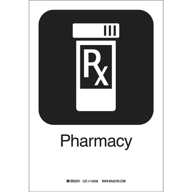 142508 B302 PHARMACY 10"HX7"W PICTO W/T