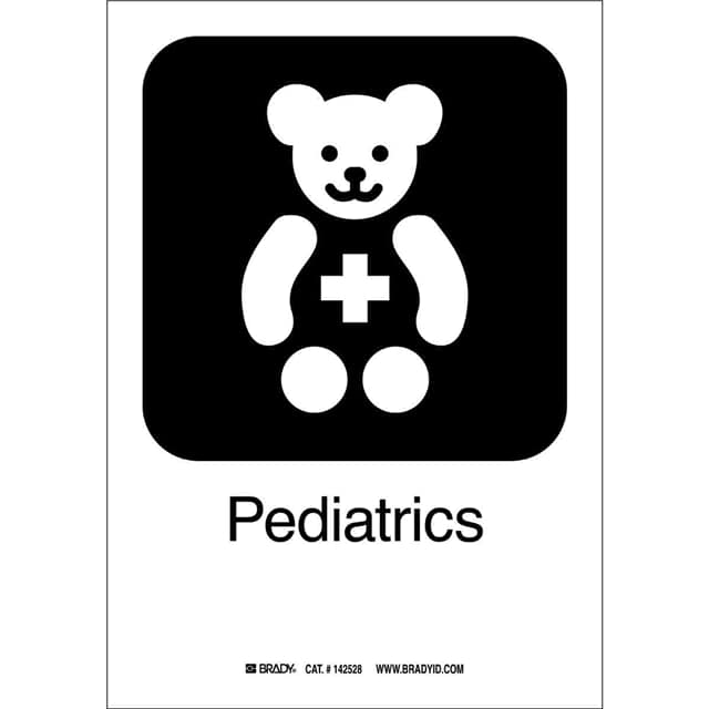 142474 B401 PEDIATRICS 10"HX7"W PICTO W