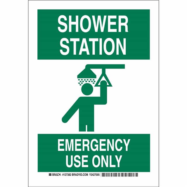 127383 B555 14X10 GRN/WHT SHOWER STATIO