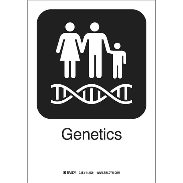 142475 B401 GENETICS 10"HX7"W PICTO W/T