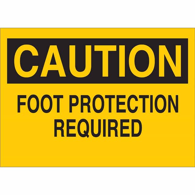 25416 B401 7X10 BLK/YEL CAUTION