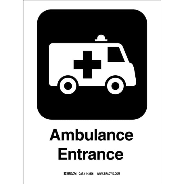142428 B555 AMBULANCE ENTR. 10"HX7"W PI