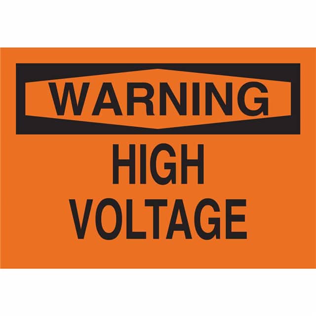 22562 B401 7X10 BLK/ORG WARNING