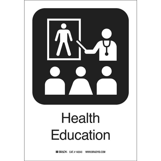 142489 B401 HEALTH EDU. 10"HX7"W PICTO