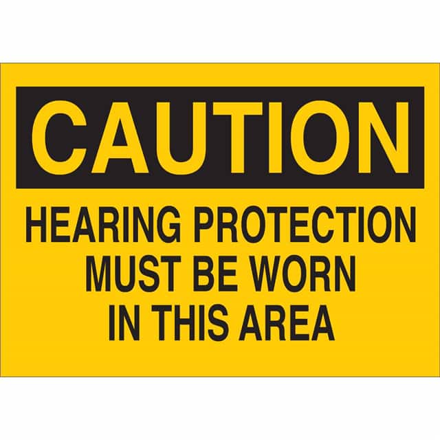 25465 B401,10H X14W, BLK/YEL,HEARING P