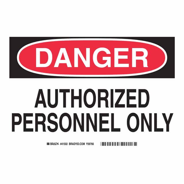 41502 B401 7X10 B,R/W DNGR AUTH PERSON