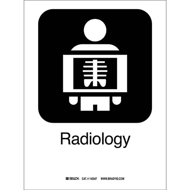 142547 B302 RADIOLOGY 10"HX7"W PICTO W/