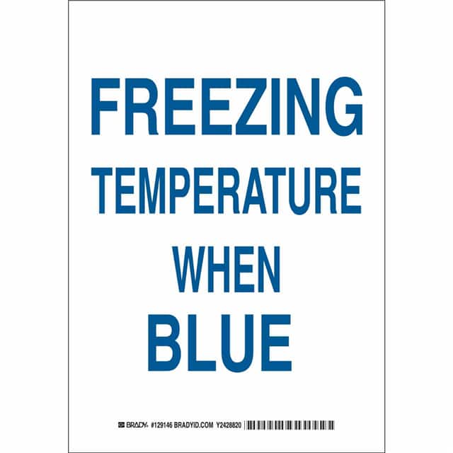 129147 B555 14X10 BLU/WHT FREEZING TEMP