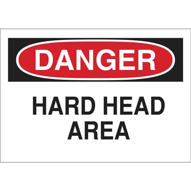 38047 B401 7X10 RED/BLK/WHT DANGER