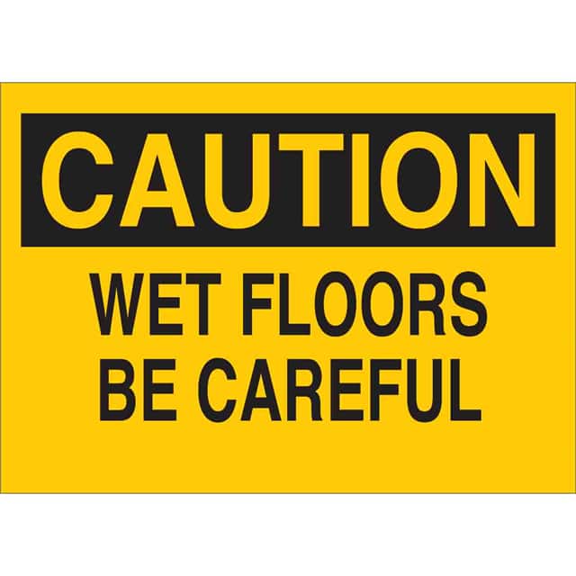 22777 B401 10X14 BLK/YEL CAUTION
