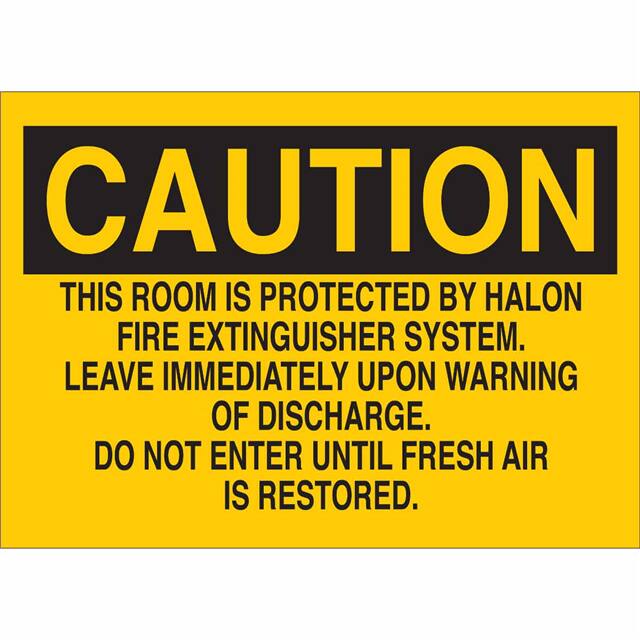 25645 B401 10X14 BLK/YEL CAUTION