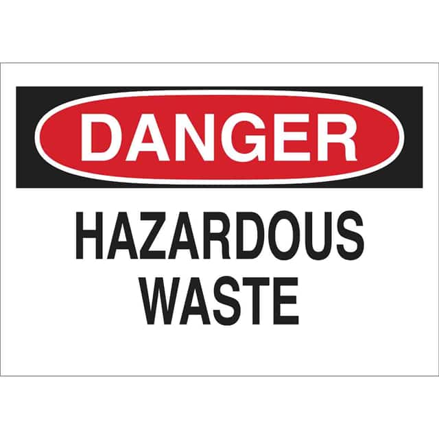 22754 B401 10X14 RED/BLK/WHT DANGER HA