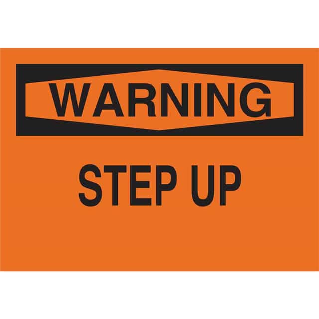 25637 B401 10X14 BLK/ORG WARNING