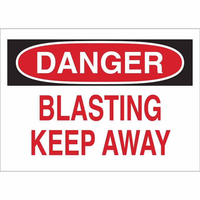 25646 B401 7X10 RED/BLK/WHT DANGER