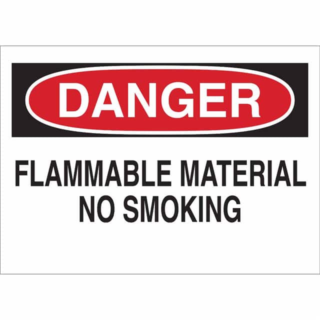 25668 B401 7X10 RED/BLK/WHT DANGER