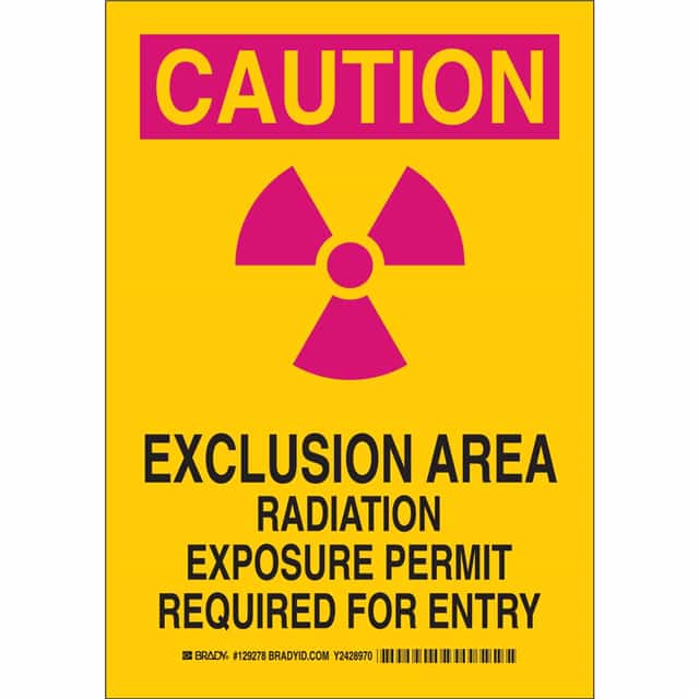 129277 B401 10X7 MAG/BLK/YEL CAUTION EX