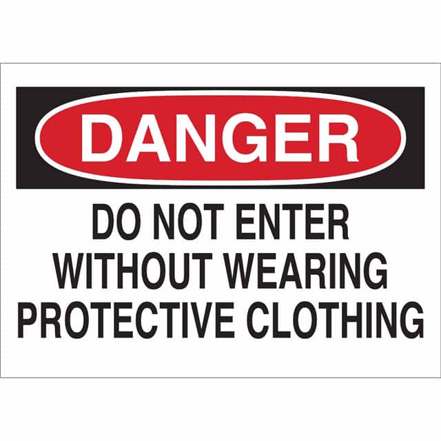 22089 B401 7X10 RED/BLK/WHT DANGER