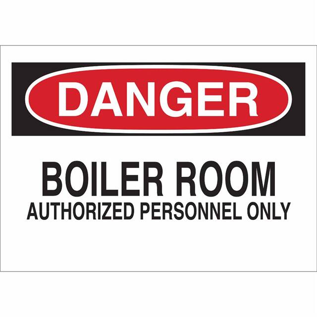 22077 B401 7X10 RED/BLK/WHT DANGER