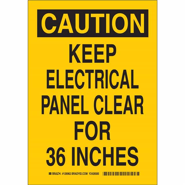 126961 B401 10X7 BLK/YEL CAUTION KEEP