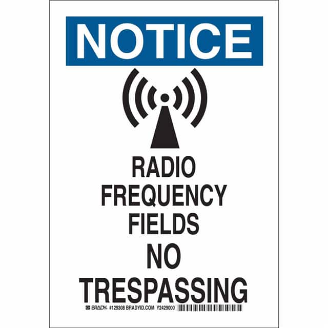 129307 B401 10X7 BLK/BLU/WHT NOTICE RAD
