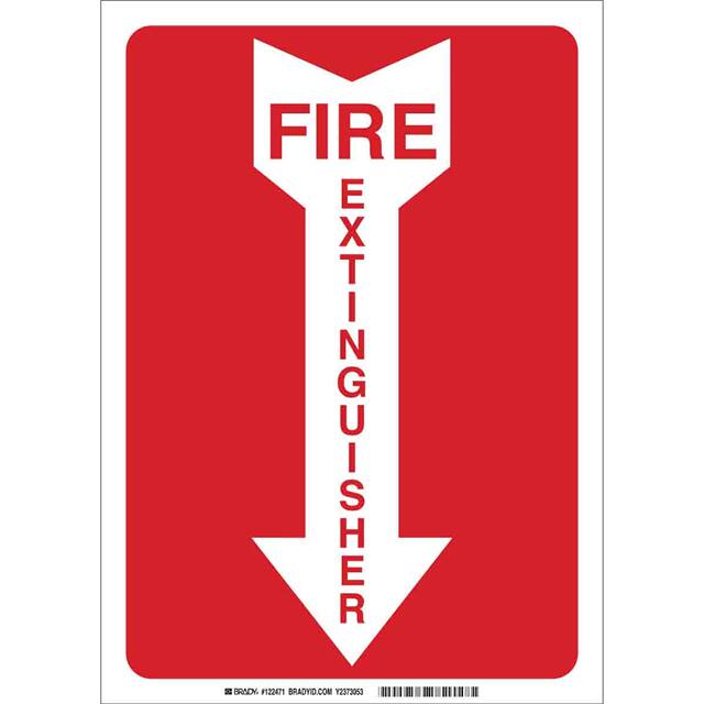 25718 B401,10H X 7W, RED/WHT,FIRE EXTI