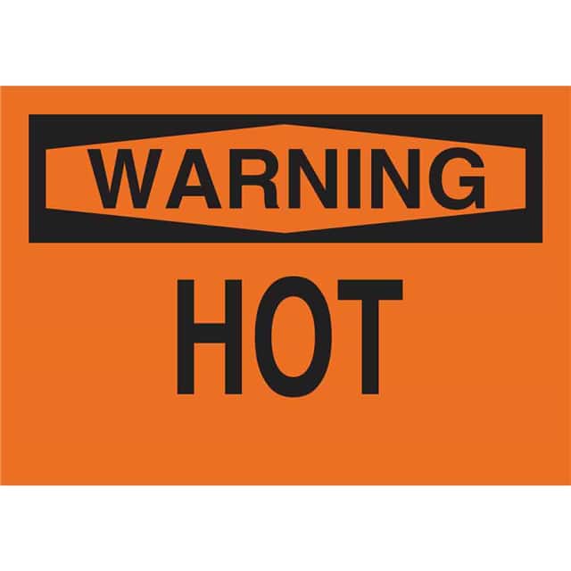 25029 B401 7X10 BLK/ORG WARNING