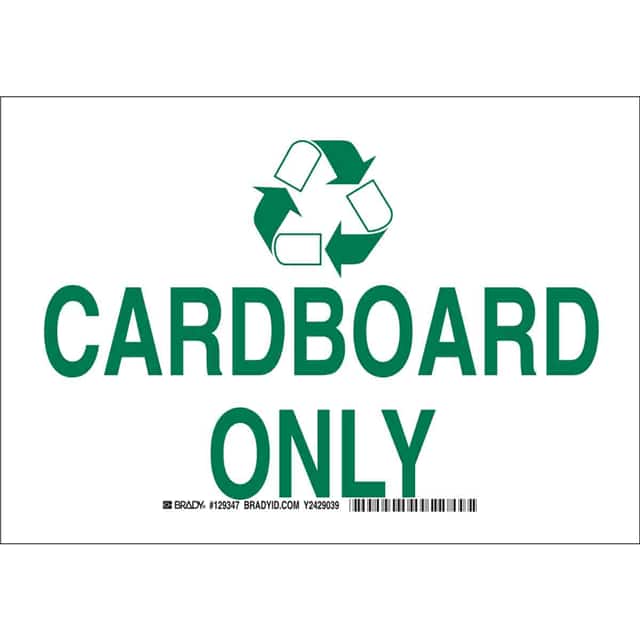 129346 B401 7X10 GRN/WHT CARDBOARD ONLY