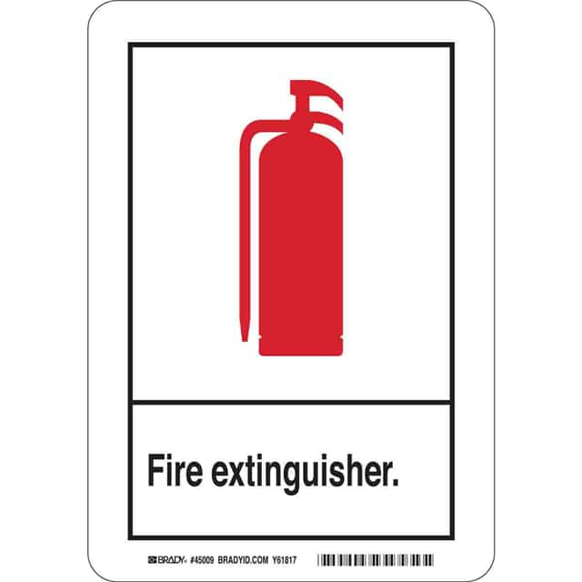 45145 B302 10X7 ANSI BLK,RED/WHT FIRE