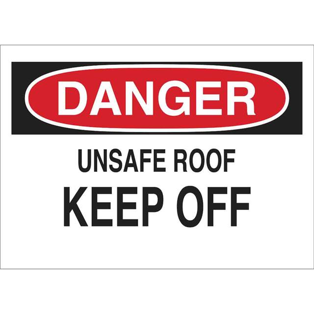22130 B401 10X14 RED/BLK/WHT DANGER