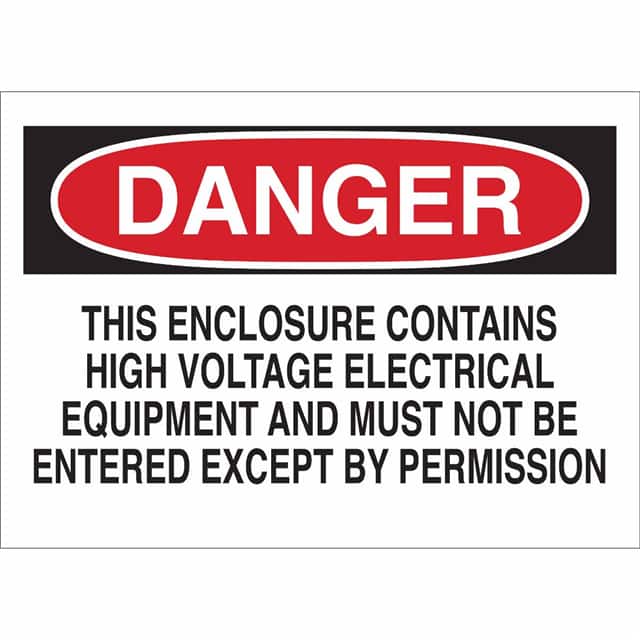 22128 B401 10X14 RED/BLK/WHT DANGER