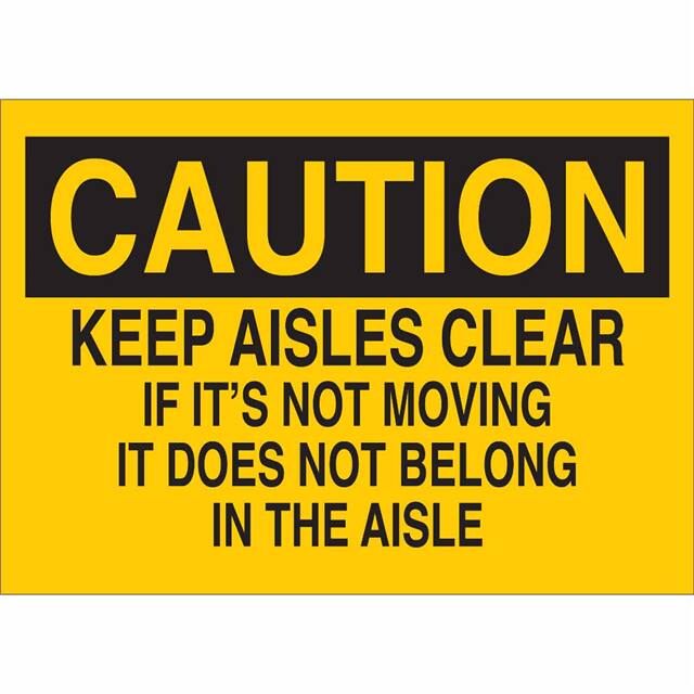25754 B401 10X14 BLK/YEL CAUTION