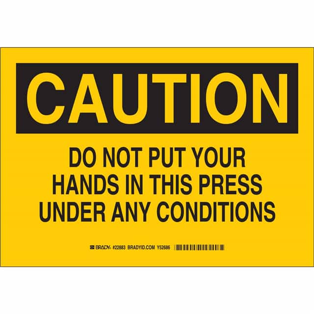 22883 MACHINE & OPERATIONAL SIGN