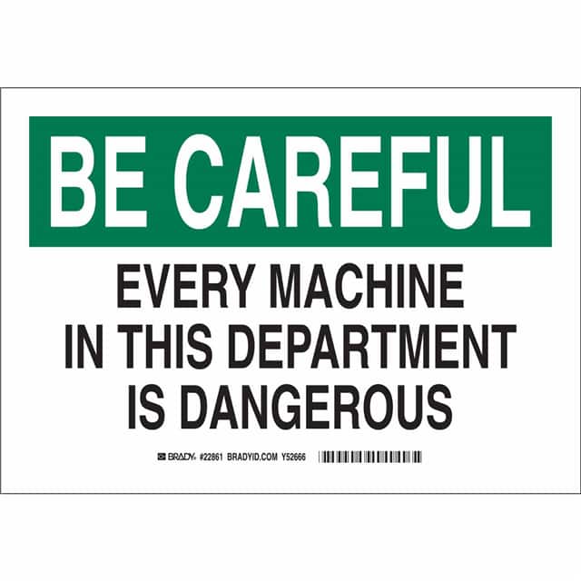 22862 MACHINE & OPERATIONAL SIGN