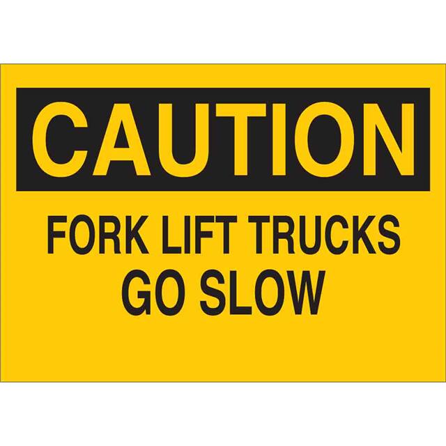 22896 B401 10X14 BLK/YEL CAUTION