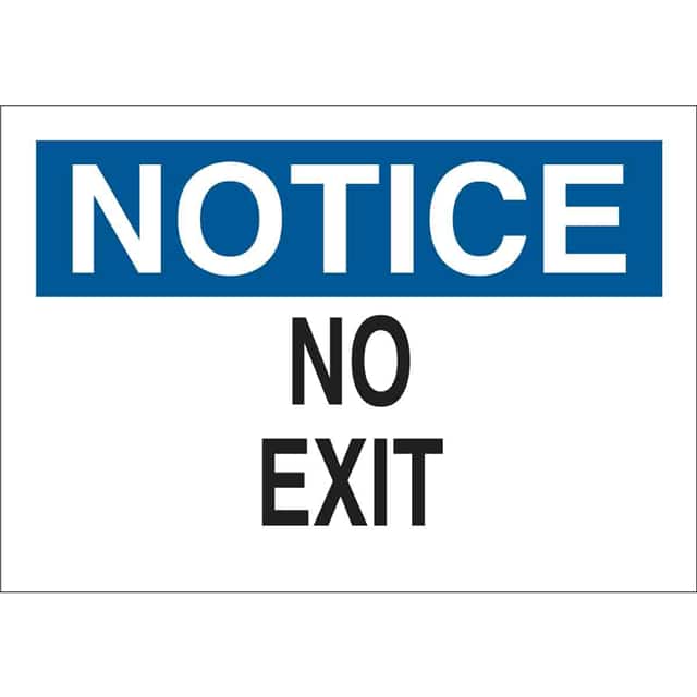 25762 B401 10X14 BLU/BLK/WHT NOTICE