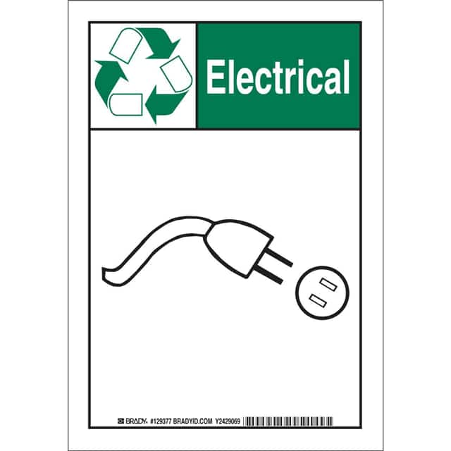129380 B302 14X10 GRN/BLK/WHT ELECTRICA